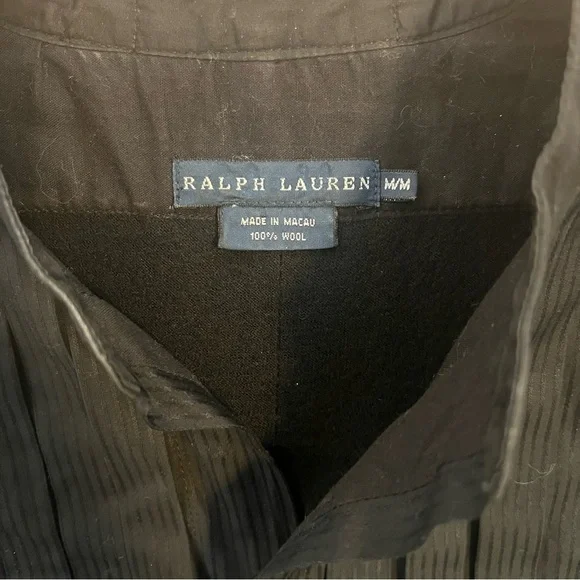 Ralph Lauren Black Wool Shirt mini Dress or Tunic - Picture 2 of 9